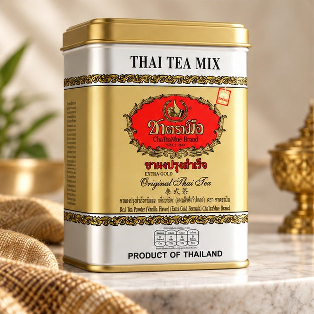 ChaTraMue Extra Gold Original Thai Tea — 50 Sachets — 2, 4 or 6 Tins product detail