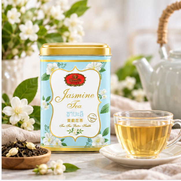 ChaTraMue Jasmine Tea – 40 Tea Bags per Tin — lifestyle