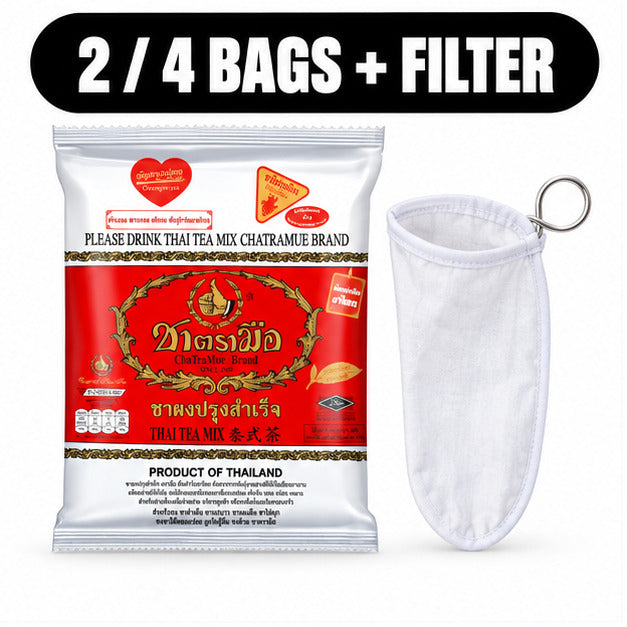 ChaTraMue Original Thai Tea Classic 400g – Bags + Filter — cover