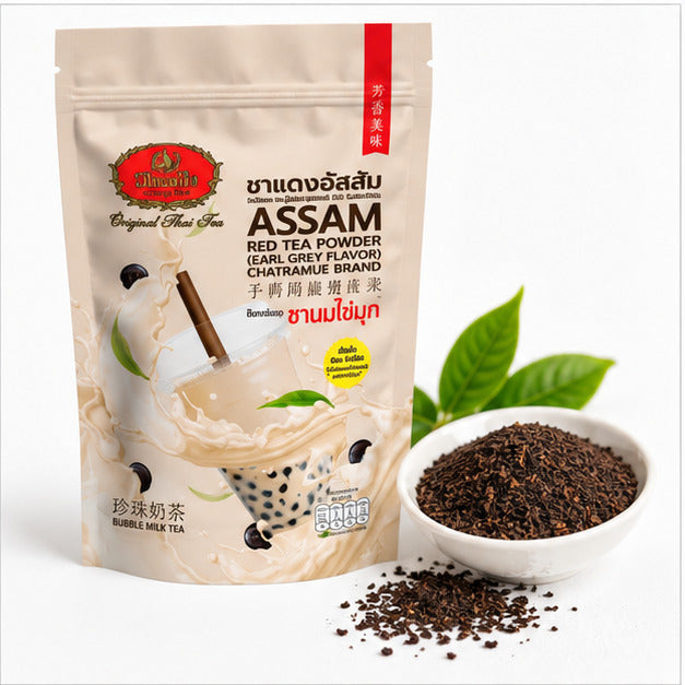 ChaTraMue Assam Red Tea Earl Grey 250g – Bags + Filter — detail