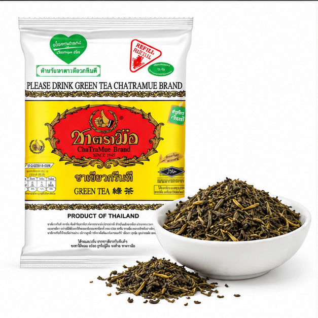 ChaTraMue Green Tea 200g – Bags + Filter — detail