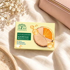 De Leaf Thanaka White & Clear Soap 100g — supporting product image; pack contents stated in title