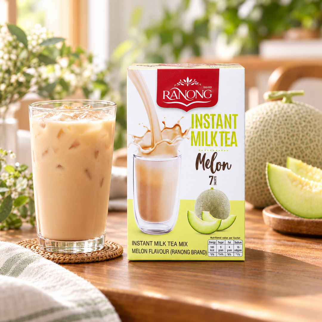 Ranong Tea Melon Milk Tea Mix 7 Sachets × 20 g (140 g per Pack) — tea moment