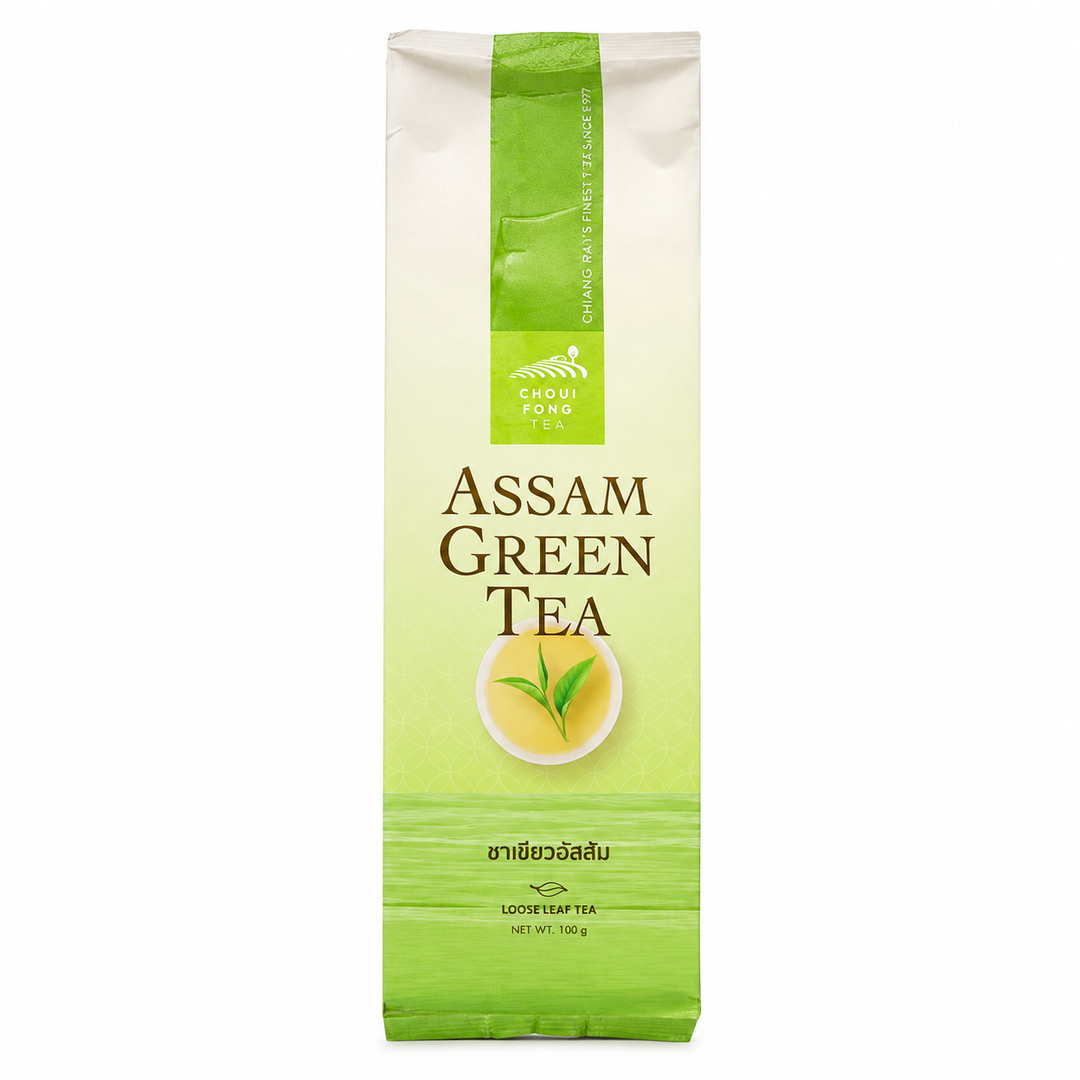 Choui Fong Assam Green Tea Leaves 100 g — 1 retail unit shown