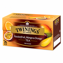 Twinings Passion Fruit, Mango & Orange Flavoured Tea 25 Tea Bags × 2 g (50 g per Pack) — product image