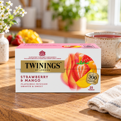 Twinings Strawberry & Mango Fruit Infusion 25 Tea Bags × 2 g (50 g per Pack) — tea moment