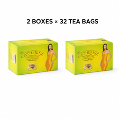 Two boxes of Catherine Chrysanthemum Herbal Infusion, 64 tea bags total