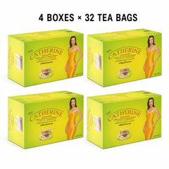 Four boxes of Catherine Chrysanthemum Herbal Infusion, 128 tea bags total