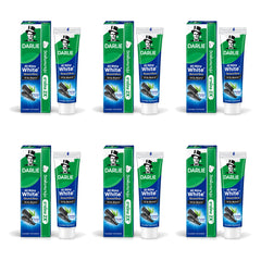Darlie All Shiny White Charcoal Clean Toothpaste 140 g | 6 Packs — 6 identical retail packages on a white background