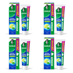 Darlie All Shiny White Lemon Mint Toothpaste 140 g | 4 Packs — 4 identical retail packages on a white background