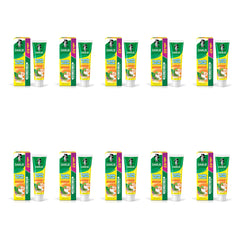 Darlie Double Action Salt Herbal Fresh Toothpaste 140 g | 10 Packs — 10 identical retail packages on a white background