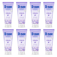 D-nee Body Serum — 170 ml | 8 Packs — 8 identical retail packages on a white background; selected formula Extra Hya