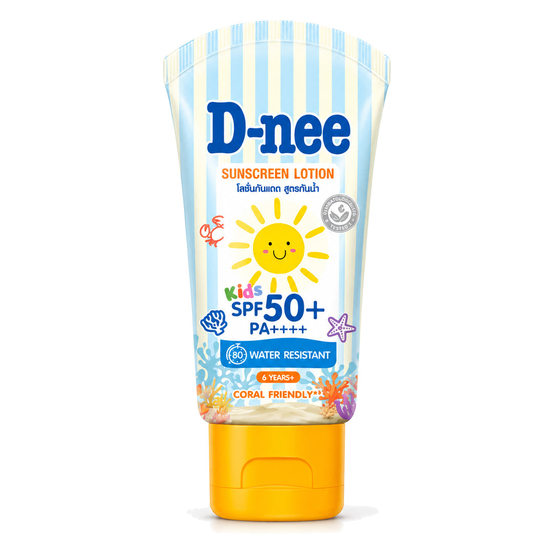 D-nee Kids Water Resistant Sunscreen SPF50+ PA++++ — 50 ml | 1 Pack — 1 identical retail packages on a white background