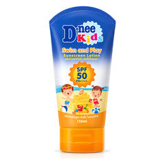 D-nee Kids Swim and Play Sunscreen SPF50 PA+++ — 150 ml | 1 Pack — 1 identical retail packages on a white background