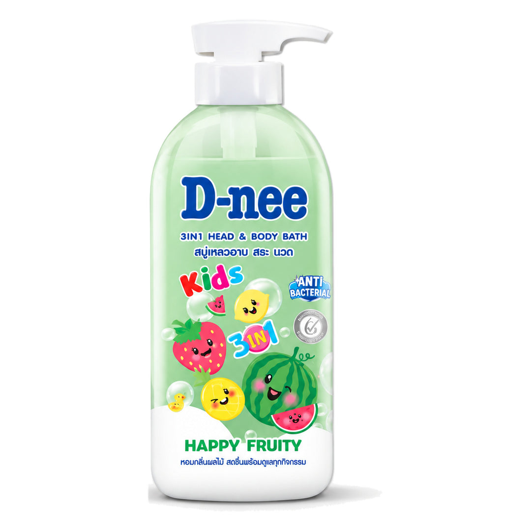 D-nee Kids 3-in-1 Hair & Body Bath — 450 ml | 1 Pack — 1 identical retail packages on a white background; selected formula Sakura Wind
