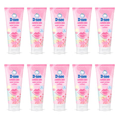 D-nee Body Lotion — 180 ml | 10 Packs — 10 identical retail packages on a white background; selected formula Angel Kiss