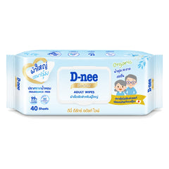 D-nee Deluxe Adult Wipes — 40 Sheets | 1 Pack — 1 identical retail packages on a white background