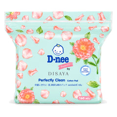 D-nee Beauty by Disaya Perfectly Clean Cotton — 160 Pads | 1 Pack — 1 identical retail packages on a white background