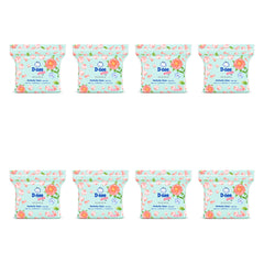 D-nee Beauty by Disaya Perfectly Clean Cotton — 160 Pads | 8 Packs — 8 identical retail packages on a white background