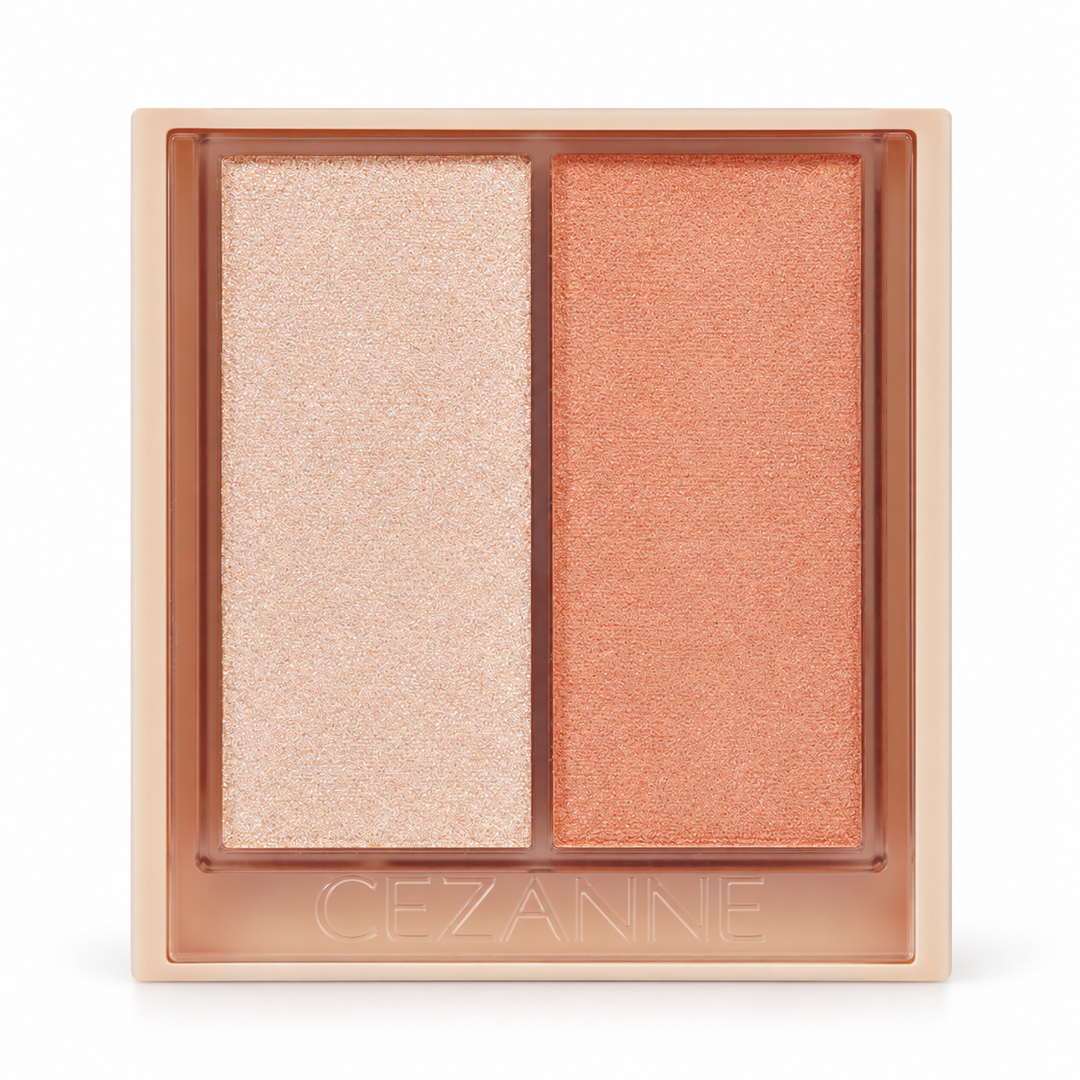 CEZANNE Face Glow Color 01 Apricot Glow on white background