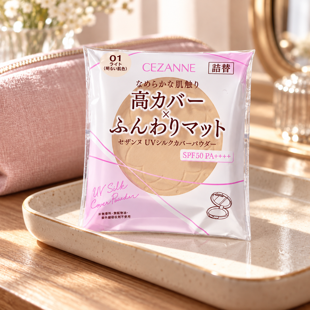 CEZANNE UV Silk Cover Powder Refill – beauty setting 2