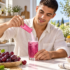 CHAMÉ sparkza customer using product, lifestyle image 1