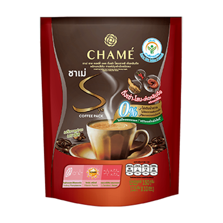 CHAMÉ sye-3king: authentic retail packaging on white, square packshot