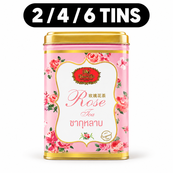 ChaTraMue Rose Tea Original – 10 Tea Bags per Tin – cover