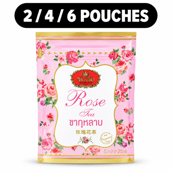 ChaTraMue Rose Tea Original – 5 Tea Bags per Pouch – cover