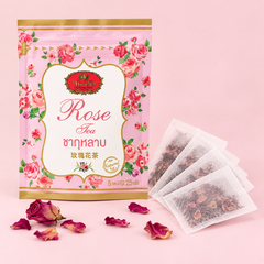 ChaTraMue Rose Tea Original – 5 Tea Bags per Pouch – detail