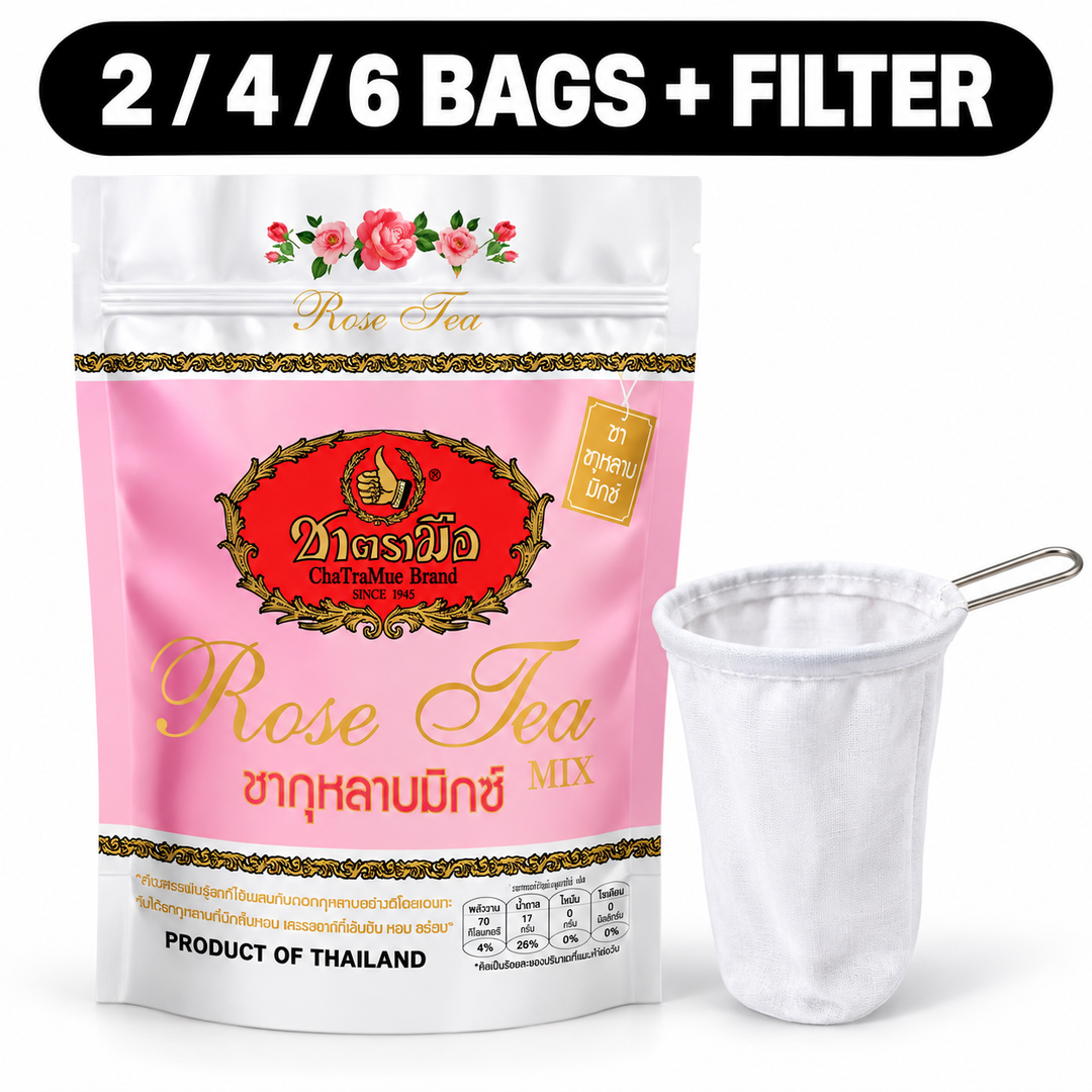 ChaTraMue Rose Tea Mix 150g – Bags + Filter – cover
