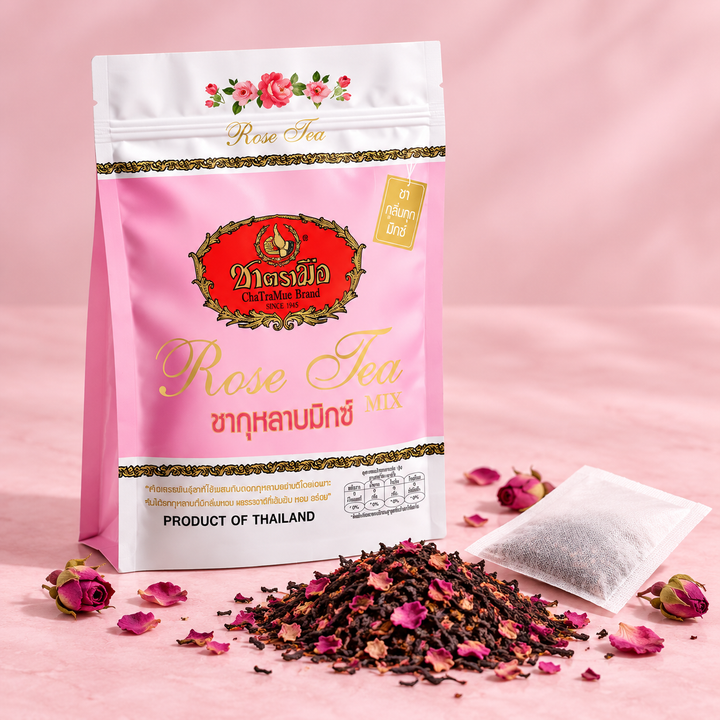 ChaTraMue Rose Tea Mix 150g – Bags + Filter – detail