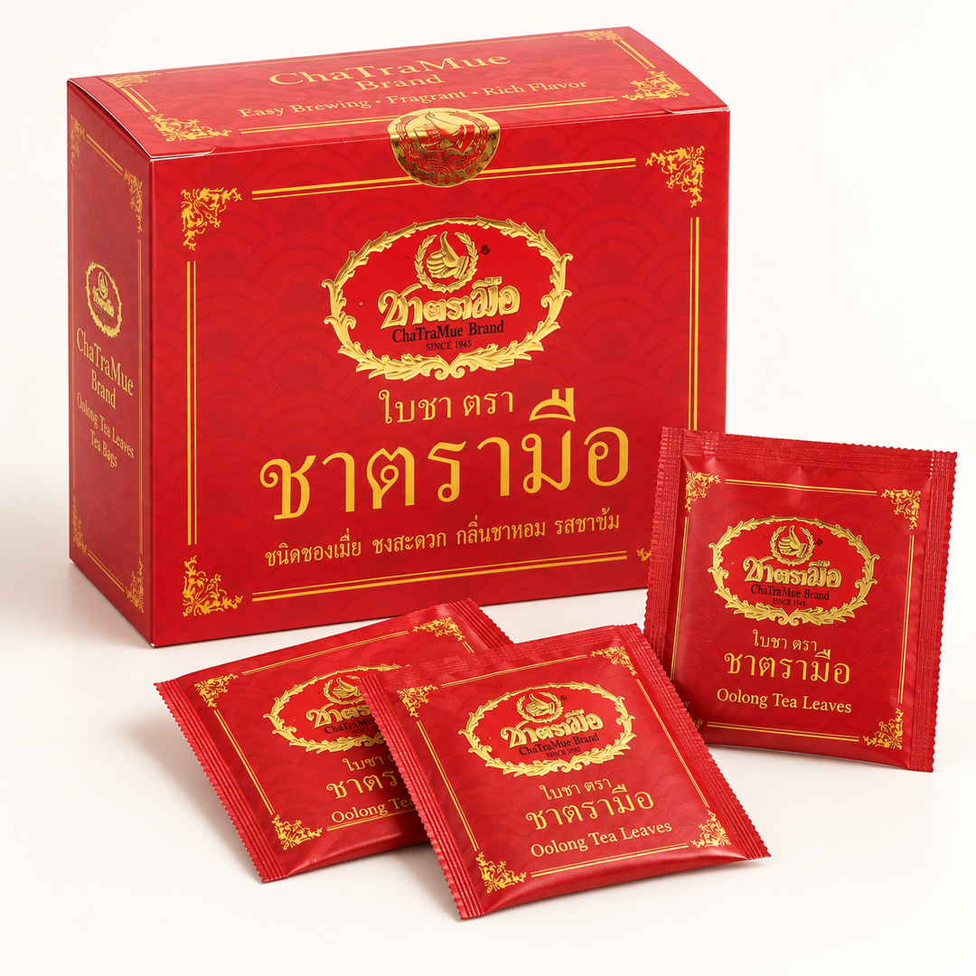 ChaTraMue Oolong Tea Leaves – 20 Tea Bags per Box – detail
