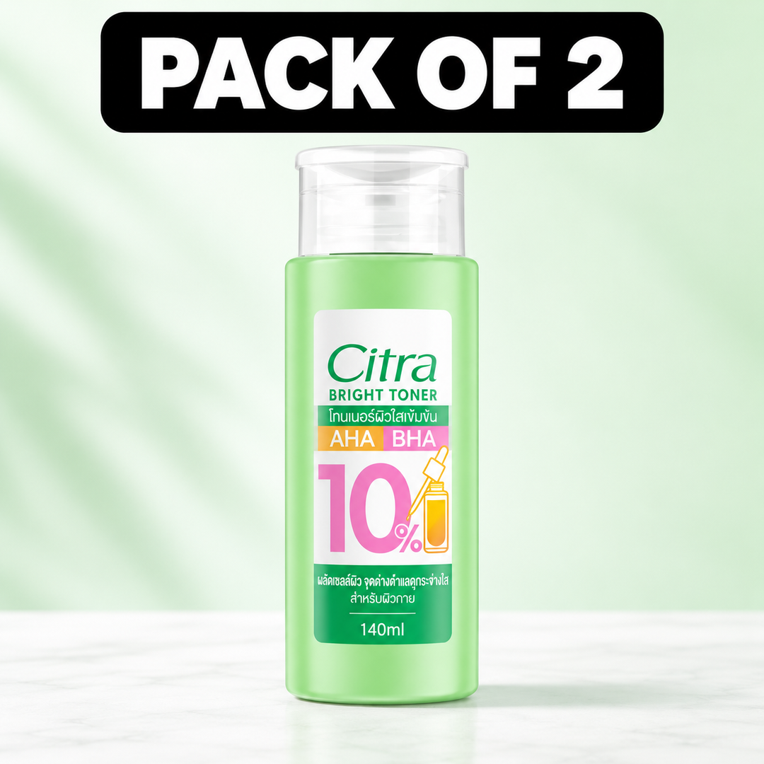 Citra Bright Toner AHA BHA 10 percent 140 ml pack of 2