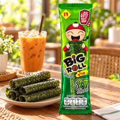 Tao Kae Noi Big Roll Classic seaweed snack lifestyle photograph