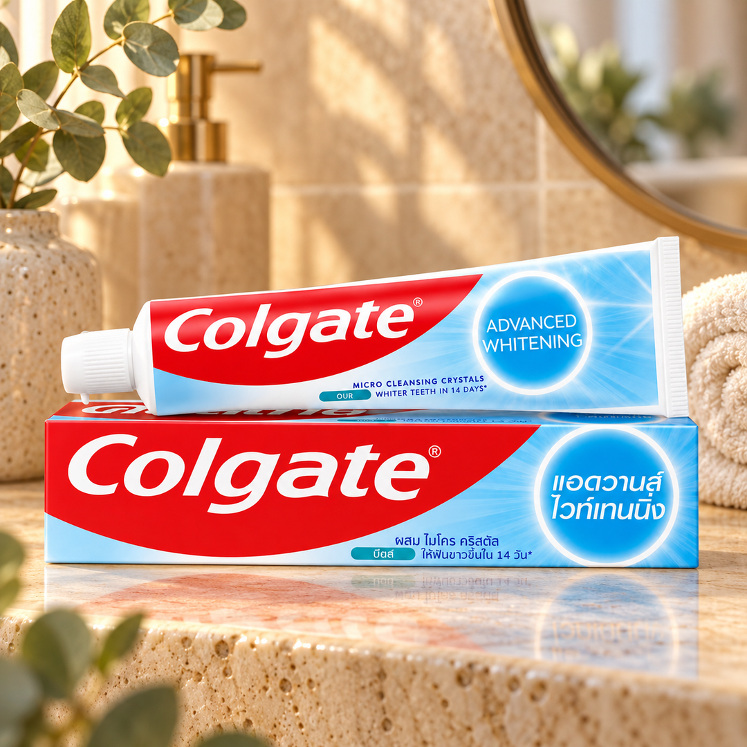 Colgate Advanced Whitening Toothpaste 135g — lifestyle image 2