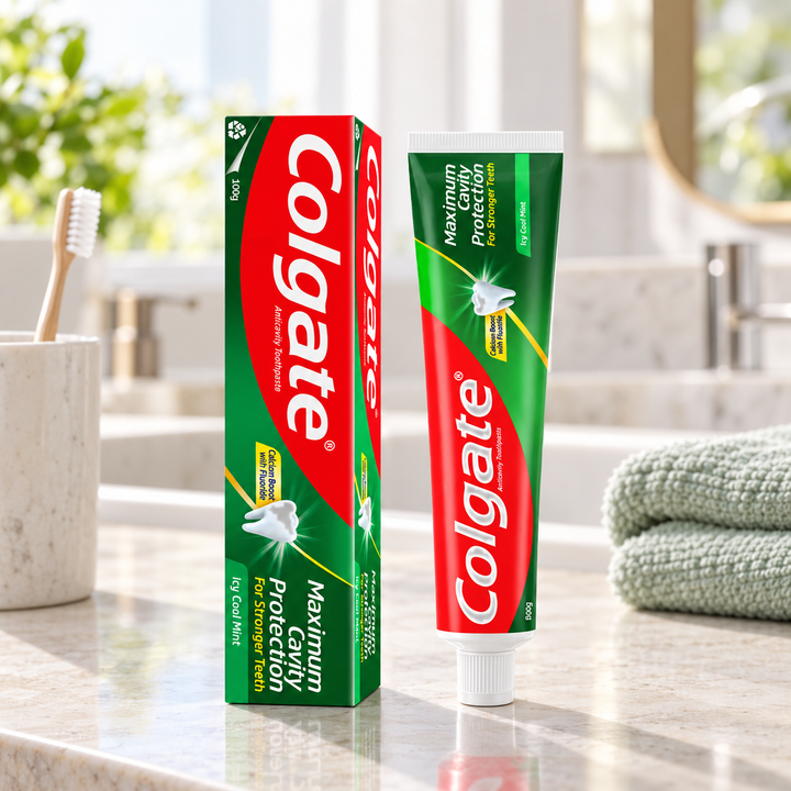 Colgate Anticavity Fresh Cool Mint Toothpaste 100g — lifestyle image 1