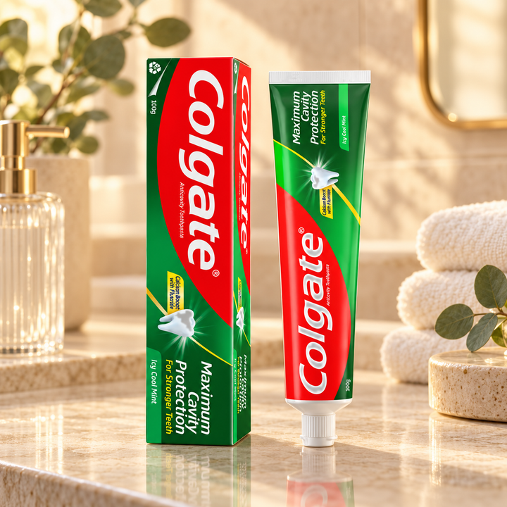 Colgate Anticavity Fresh Cool Mint Toothpaste 100g — lifestyle image 2