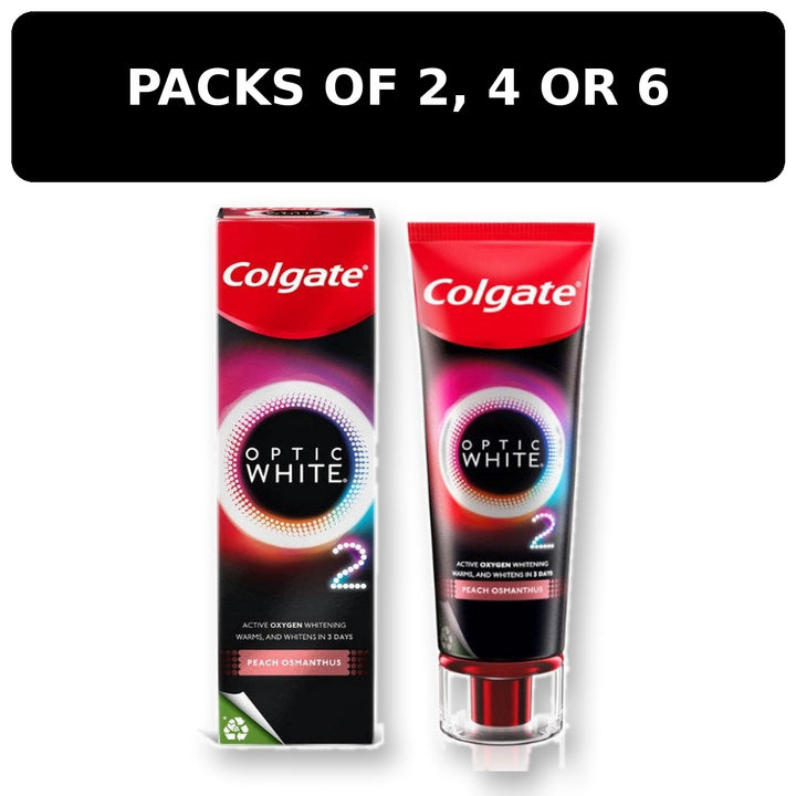 Colgate Optic White O2 Peach Osmanthus Toothpaste 85g — multipack cover