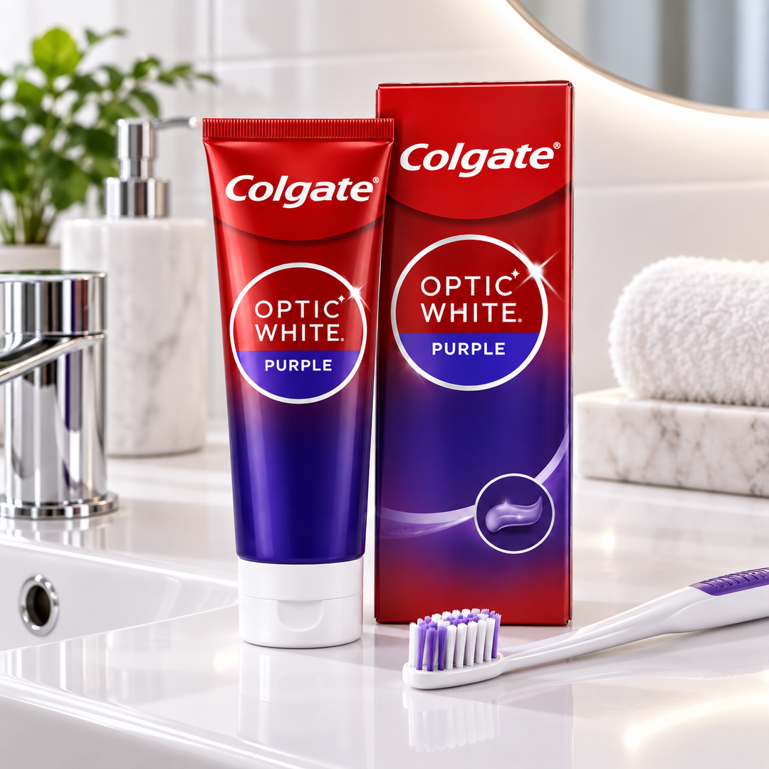 Colgate Optic White Purple Toothpaste 100g – Multipack - lifestyle 1