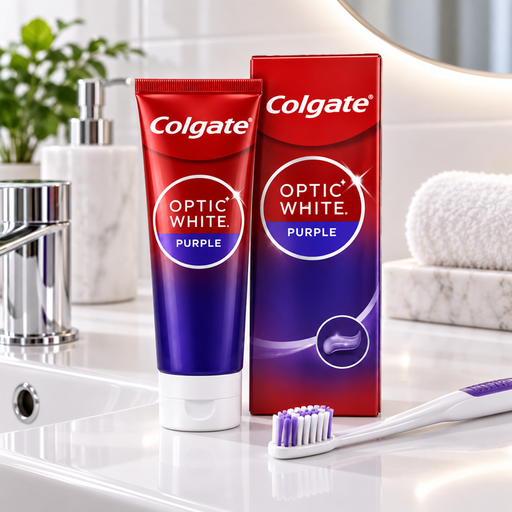 Colgate Optic White Purple Toothpaste 100g – Multipack - lifestyle 1