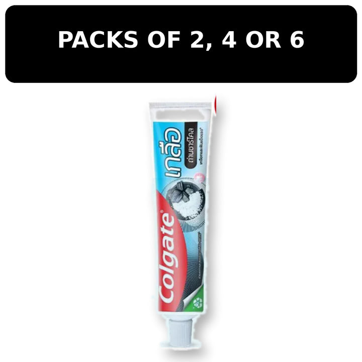 Colgate Salt Charcoal 150g – packs of 2, 4 or 6