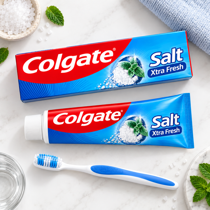 Colgate Salt Xtra Fresh Toothpaste 150g – Multipack - lifestyle 2
