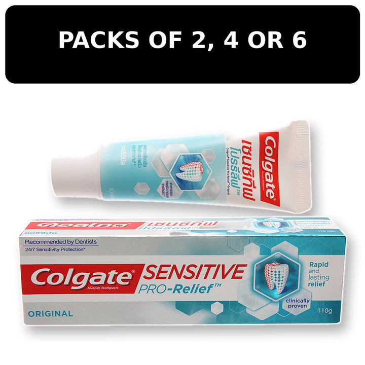 Colgate Sensitive Pro-Relief Original 110g – packs of 2, 4 or 6