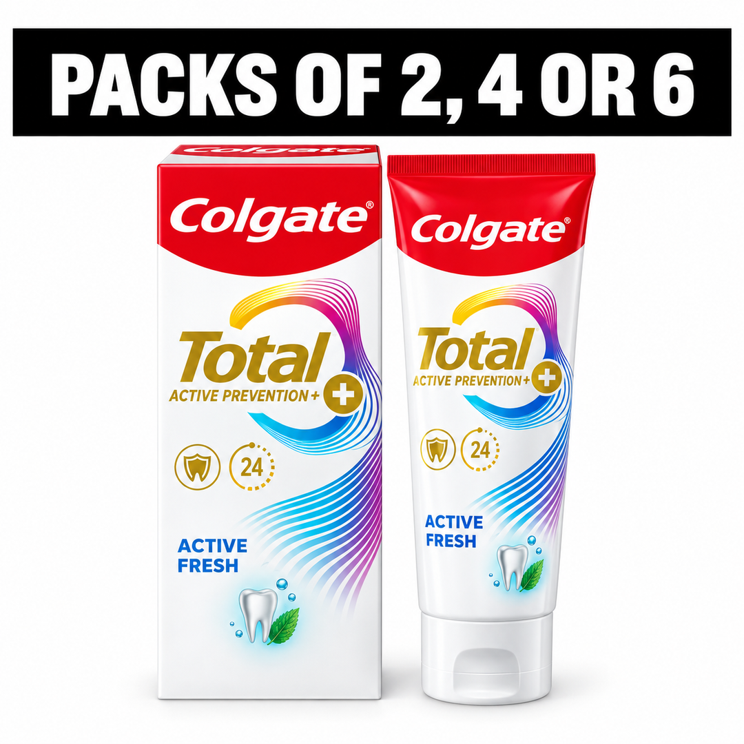 Colgate Total Active Prevention+ Active Fresh Toothpaste 150g – Multipack - product image
