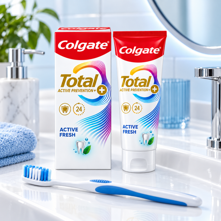 Colgate Total Active Prevention+ Active Fresh Toothpaste 150g – Multipack - lifestyle 1