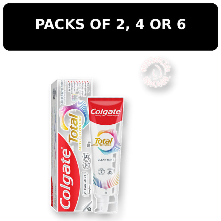 Colgate Total Active Prevention+ Clean Gel Toothpaste 150g — multipack cover