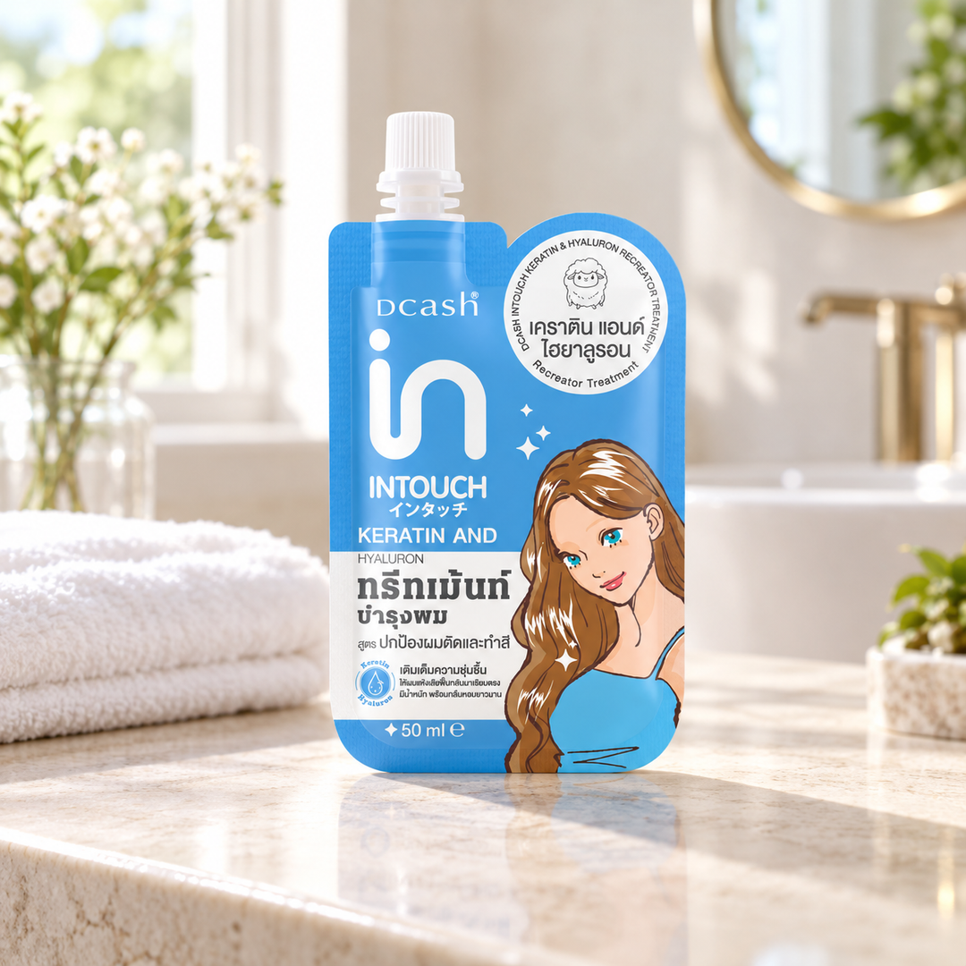 Dcash Intouch Keratin & Hyaluron Recreator Treatment 50 ml — supporting product photograph; see selected option and pack quantity