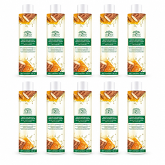 De Leaf Thanaka White & Smooth Serum Shower Cream 180 ml — 10 bottles on white
