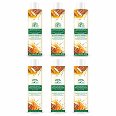 De Leaf Thanaka White & Smooth Serum Shower Cream 180 ml — 6 bottles on white